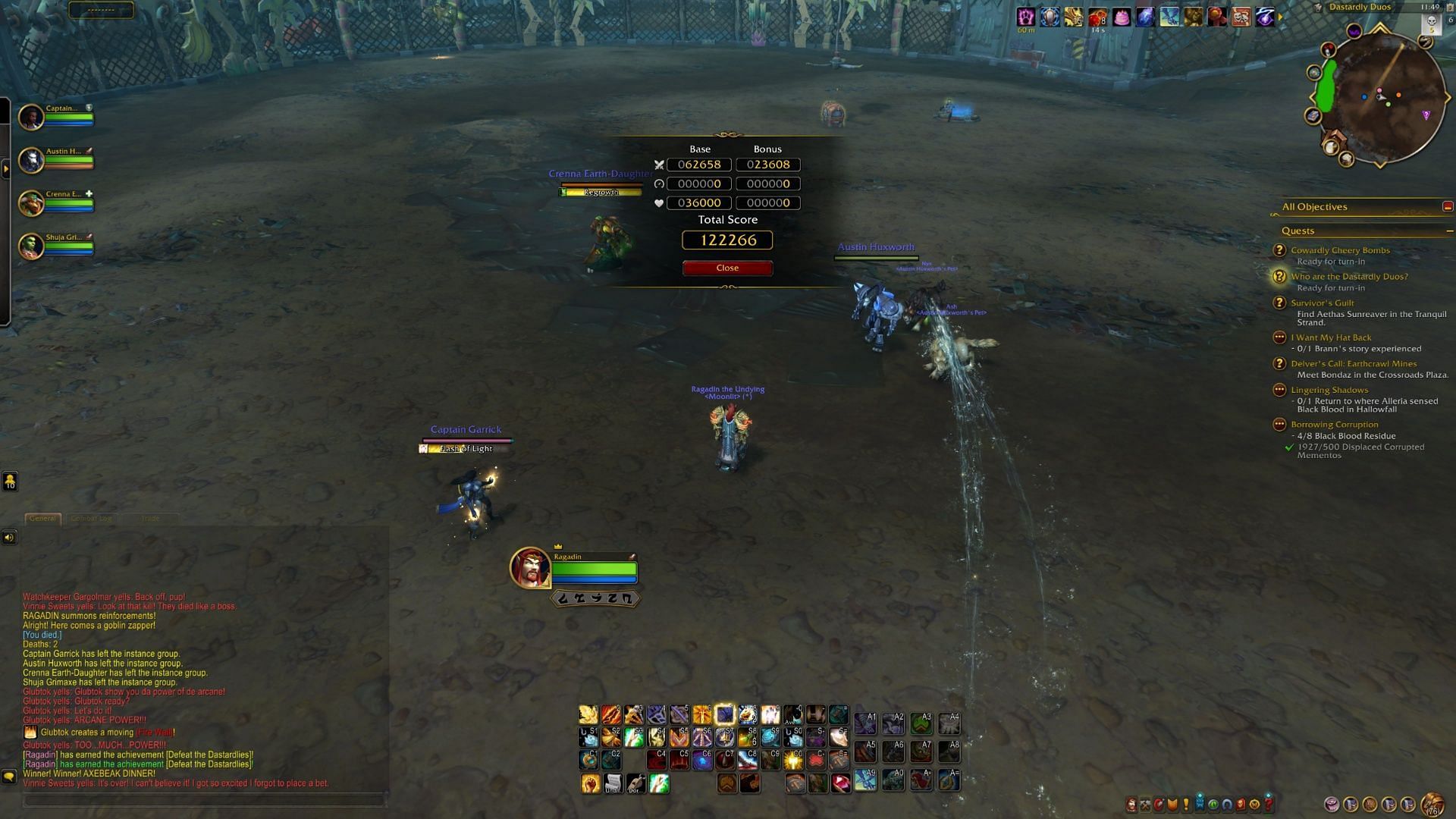 Not too bad for a first attempt with an NPC party (Image via Blizzard Entertainment)